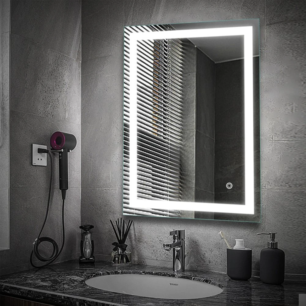 LED مرآة الحمام الحائط الغرور مرآة المنزل الذكي مرآة المنزل الديكور بلوتوث يشكلون مرآة زجاجية مرآة