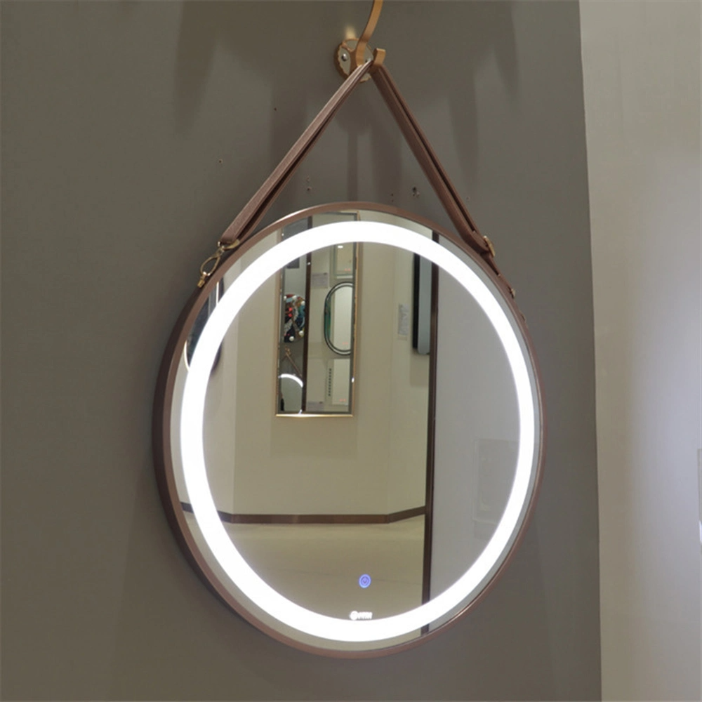 ديكور المنزل الحديث بإضاءة خلفية LED مرآة الحمام الغرور مع الضوء