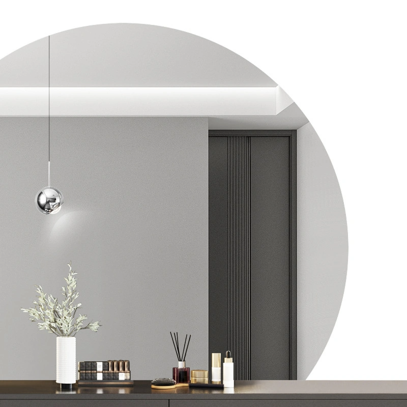 أضواء LED غير منتظمة الشكل مرآة حمام ذكية مرحاض مرحاض مثبت على الحائط مرآة مضيئة لطاولة المكياج مرآة زينة