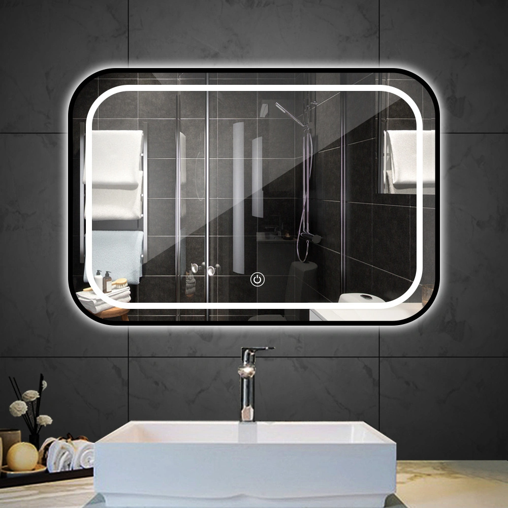 ضوء مرآة الحمام LED Demist Touch Mirror مرآة الحمام LED الحمام