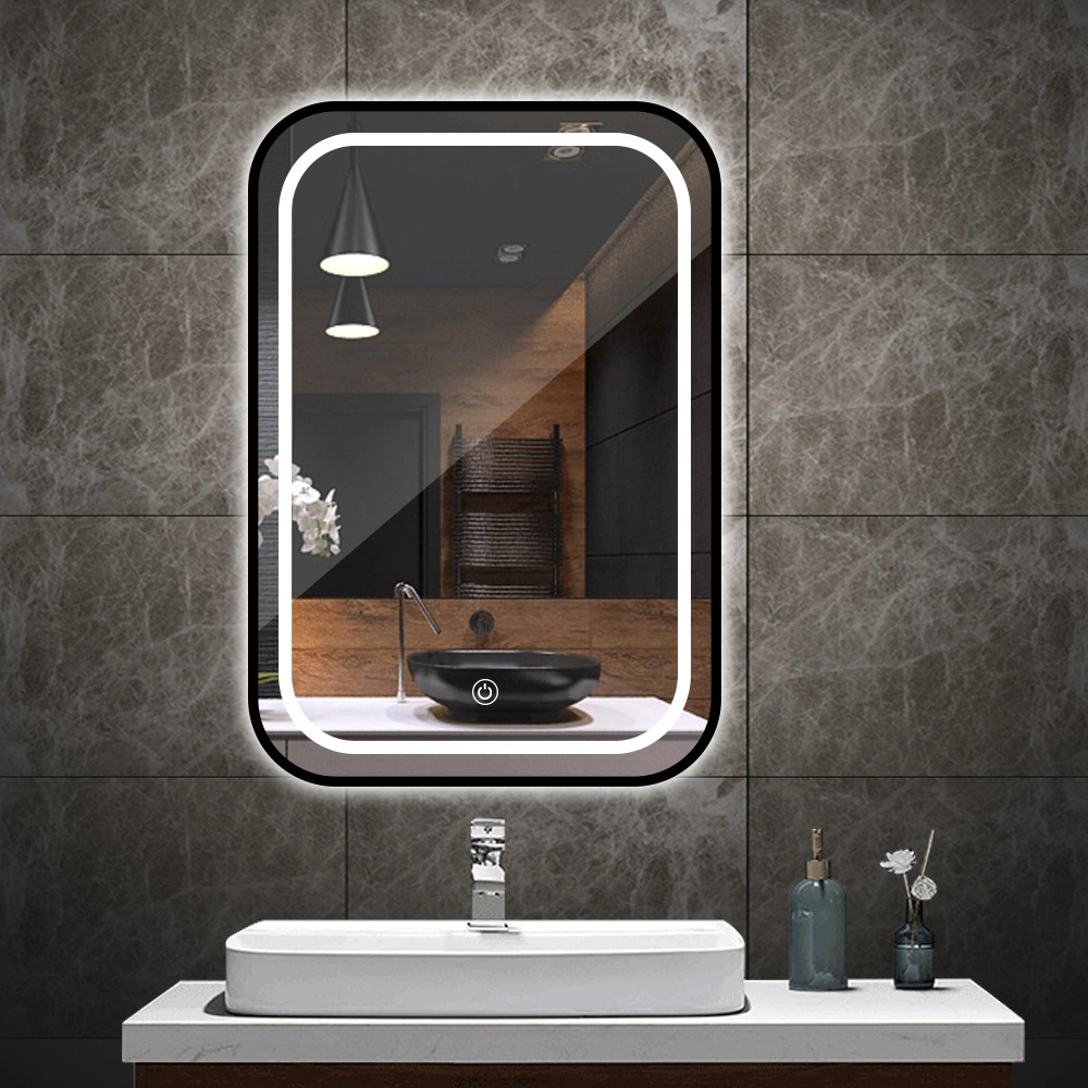 ضوء مرآة الحمام LED Demist Touch Mirror مرآة الحمام LED الحمام
